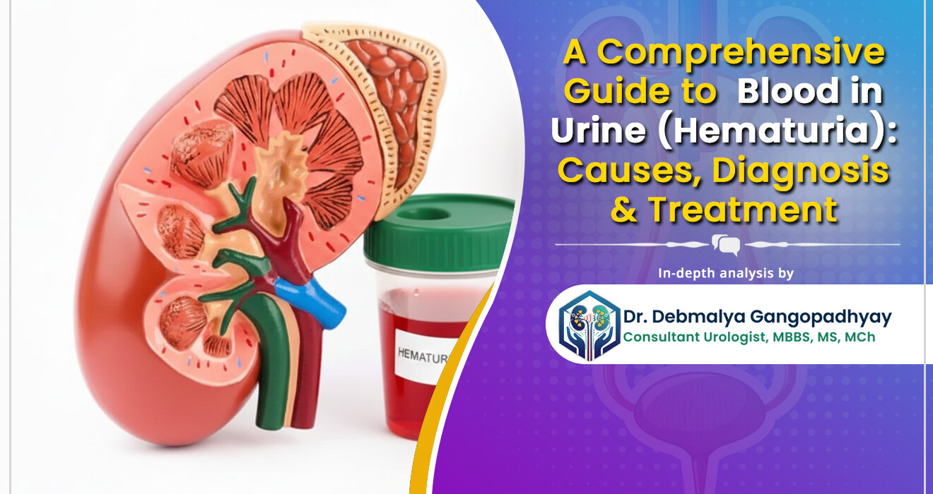 A Comprehensive Guide to 'Blood in Urine (Hematuria): Causes, Diagnosis & Treatment in Kolkata 2026' by Dr. Debmalya Gangopadhyay, Consultant Urologist in Kolkata