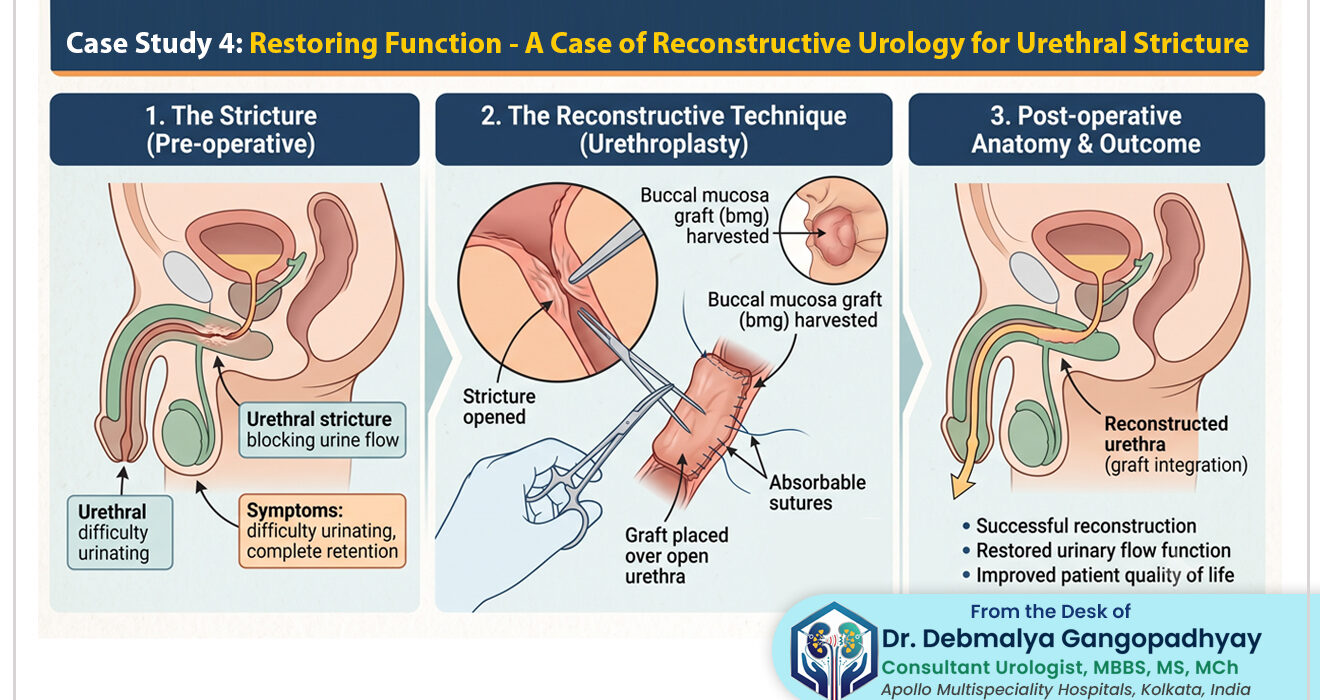 'Case Study 4: Restoring Function - A Case of Reconstructive Urology for Urethral Stricture’ – from the desk of Dr. Debmalya Gangopadhyay, Senior Consultant Urologist, Apollo Multispeciality Hospitals, Kolkata, India