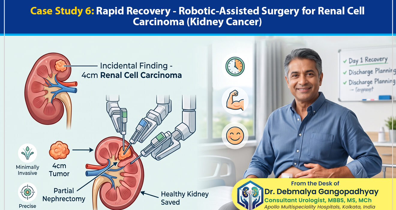 ‘Rapid Recovery - Robotic-Assisted Surgery for Renal Cell Carcinoma (Kidney Cancer)’ – from the desk of Dr. Debmalya Gangopadhyay, Senior Consultant Urologist, Apollo Multispeciality Hospitals, Kolkata, India