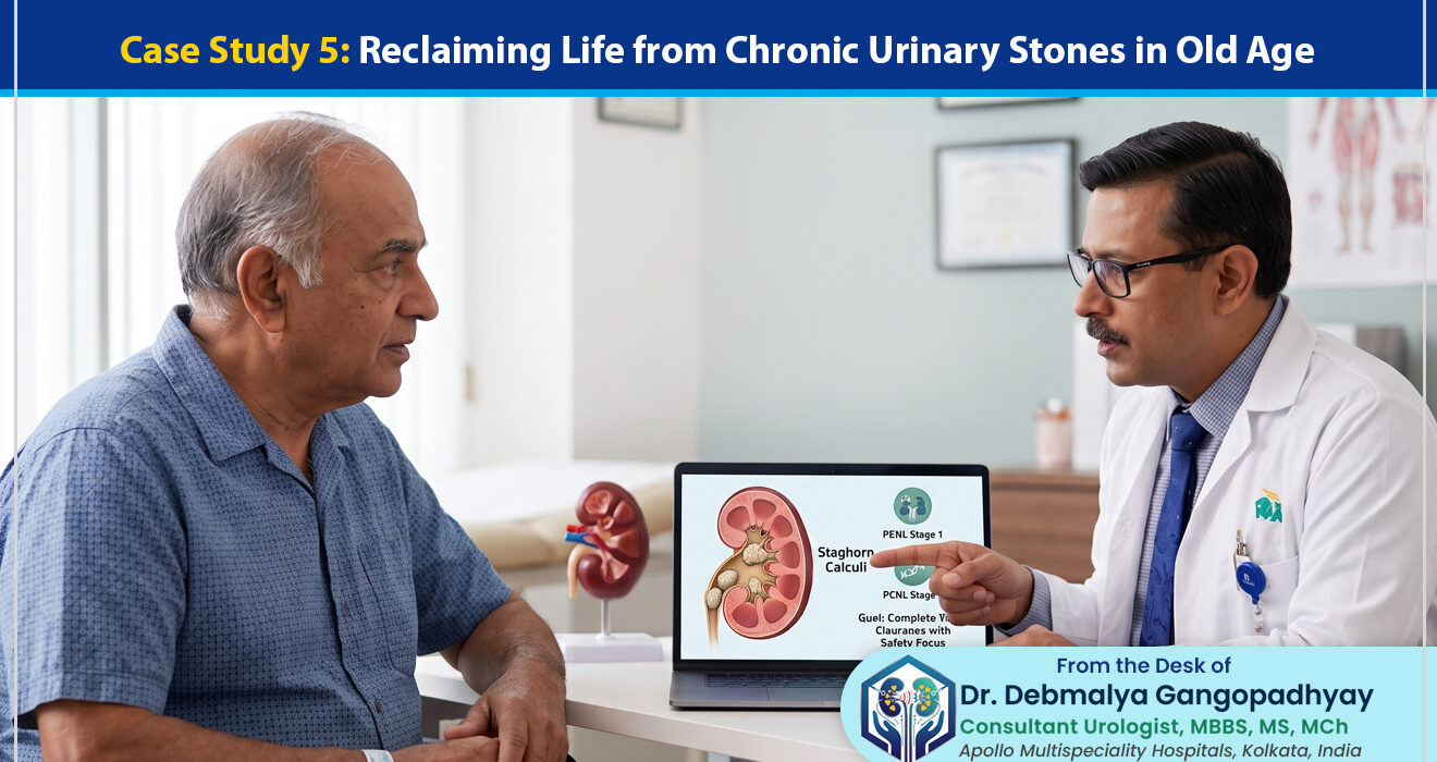 ‘Case Study 5: Reclaiming Life from Chronic Urinary Stones in Old Age’ – from the desk of Dr. Debmalya Gangopadhyay, Senior Consultant Urologist, Apollo Multispeciality Hospitals, Kolkata, India