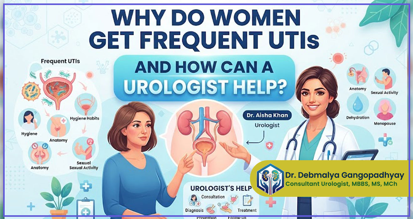Best guide on 'Why Do Women Get Frequent UTIs and How Can a Urologist Help?' - by  Dr. Debmalya Gangopadhyay, Senior Consultant Urologist, Apollo Multispeciality Hospitals, Kolkata, India